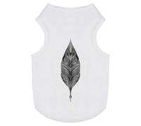 Azeeda 'Vintage Feather' Pet Dog/Cat T-Shirt, L (PT00152635)
