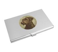 Azeeda 'Vintage Irish Wolfhound Portrait' Business Card Holder/Credit Card Wallet (CH00044849)