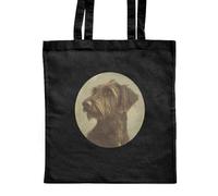 Azeeda 'Vintage Irish Wolfhound Portrait' Classic Black Tote Shopper Bag (ZB00024351)