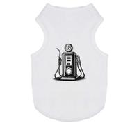 Azeeda 'Vintage Petrol Pump' Pet Dog/Cat T-Shirt, M (PT00162566)