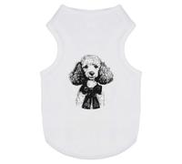 Azeeda 'Vintage Poodle Portrait' Pet Dog/Cat T-Shirt, XS (PT00168220)