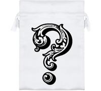 Azeeda 'Vintage Question Mark' Satin Gift Bag - 18cm (SB00163365)