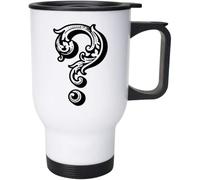 Azeeda 'Vintage Question Mark' Travel Mug - 400ml (14oz) (MG00110372)
