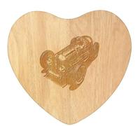 Azeeda 'Vintage Racing Car' Wooden Heart Shaped Chopping/Cutting Board (WB00093959)