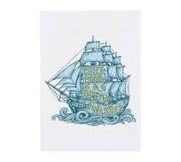 Azeeda 'Vintage Ship' Temporary Tattoo - A6 (TO00108135)