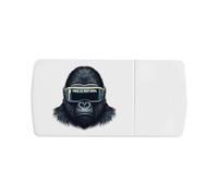 Azeeda 'Virtual Reality Gorilla' Pill Box with Tablet Splitter (PI00039828)