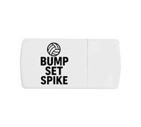 Azeeda 'Volleyball Bump, Set, Spike Design' Pill Box with Tablet Splitter (PI00036299)
