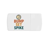 Azeeda 'Volleyball Bump, Set, Spike Design' Pill Box with Tablet Splitter (PI00036300)