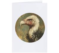 Azeeda 'Vulture Portrait' Greeting Card - A4 (GC00098942)