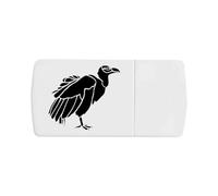 Azeeda 'Vulture Silhouette' Pill Box with Tablet Splitter (PI00042685)
