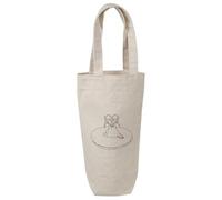 Azeeda 'Wagging Tails & Sunshine Vibes' Cotton Wine Bottle Gift/Travel Bag (BL00042357)