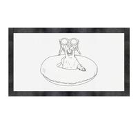 Azeeda 'Wagging Tails & Sunshine Vibes' Pet Feeding Mat (PM00030629)