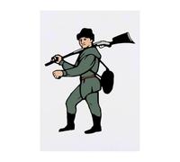 Azeeda 'Walking Hunter' Temporary Tattoo - A6 (TO00095525)