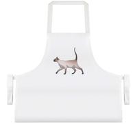 Azeeda 'Walking Siamese Cat' Unisex Cooking Apron (AP00052353)