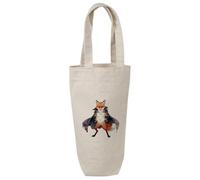 Azeeda 'Warlock Fox' Cotton Wine Bottle Gift/Travel Bag (BL00051580)