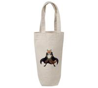 Azeeda 'Warlock Fox' Cotton Wine Bottle Gift/Travel Bag (BL00051581)