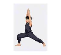 Azeeda 'Warrior I Yoga Pose' Temporary Tattoo - A6 (TO00099621)