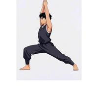 Azeeda 'Warrior I Yoga Pose' Temporary Tattoo - Water Resistant, Skin-Safe, Non-Toxic Transfer (TO00099621)