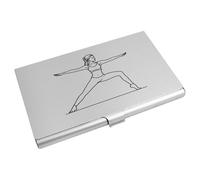 Azeeda 'Warrior II Yoga Pose' Business Card Holder/Credit Card Wallet (CH00054244)