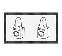 Azeeda 'Washing Machine Ghost' Pet Feeding Mat (PM00034304)