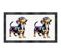 Azeeda 'Watercolour Dachshund' Pet Feeding Mat (PM00039011)