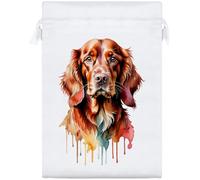 Azeeda 'Watercolour Irish Setter' Satin Gift Bag - 25cm (SB00156068)