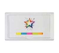 Azeeda 'Watercolour Style Star' Sticky Note Ruler Pad (ST00048129)