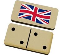 Azeeda 'Waving British Union Jack Flag' Domino Set & Box (DM00040433)