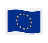 Azeeda 'Waving European EU Flag' Temporary Tattoo - A6 (TO00068395)