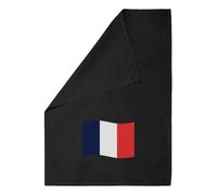 Azeeda 'Waving French Flag' Cotton Tea Towel - Black (TW00055139)