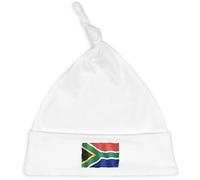Azeeda 'Waving South Africa Flag' Baby Beanie Hat (BH00023671) White