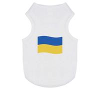 Azeeda 'Waving Ukrainian Flag' Pet Dog/Cat T-Shirt, S (PT00120533)