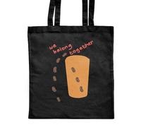 Azeeda 'We Belong Together ' Classic Black Tote Shopper Bag (ZB00024697)