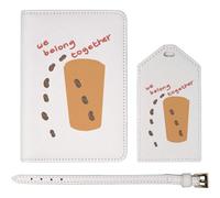 Azeeda 'We Belong Together ' Passport Cover & Luggage Tag Travel Set (PA00033355)