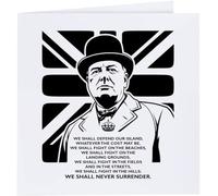 Azeeda 'We Shall Never Surrender' Blank Greeting Card (GC00092623)