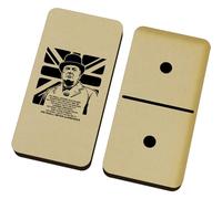 Azeeda 'We Shall Never Surrender' Domino Set & Box (DM00056902)