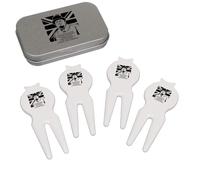 Azeeda 'We Shall Never Surrender' Golf Divot Tool/Repair Fork Gift Set (GO00094476)