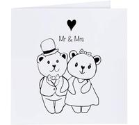 Azeeda 'Wedding Bears' Blank Greeting Card (GC00092791)
