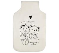 Azeeda 'Wedding Bears' Hot Water Bottle Cover (HW00049478)