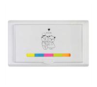 Azeeda 'Wedding Bears' Sticky Note Ruler Pad (ST00046807)