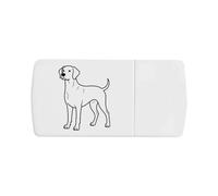 Azeeda 'Weimaraner Dog' Pill Box with Tablet Splitter (PI00041012)