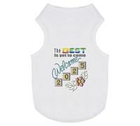 Azeeda 'Welcome 2025: The Best Awaits' Pet Dog/Cat T-Shirt, L (PT00146979)