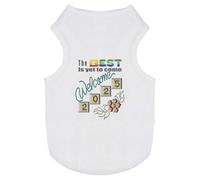 Azeeda 'Welcome 2025: The Best Awaits' Pet Dog/Cat T-Shirt, M (PT00146978)