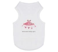 Azeeda 'Welcome Baby Girl' Pet Dog/Cat T-Shirt, S (PT00167357)