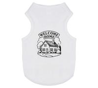 Azeeda 'Welcome Home' Pet Dog/Cat T-Shirt, S (PT00166917)