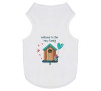 Azeeda 'Welcome New Family' Pet Dog/Cat T-Shirt, L (PT00151951)