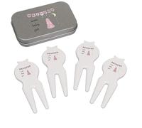 Azeeda 'Welcome Sweet Baby Girl' Golf Divot Tool/Repair Fork Gift Set (GO00072064)