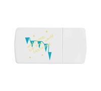 Azeeda 'Welcome to The World ' Pill Box with Tablet Splitter (PI00036774)