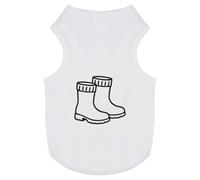Azeeda 'Wellington Boots for a Rainy Day' Pet Dog/Cat T-Shirt, L (PT00164807)