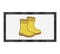 Azeeda 'Wellington Boots for a Rainy Day' Pet Feeding Mat (PM00032494)